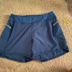 Athleta girl electric blue shorts